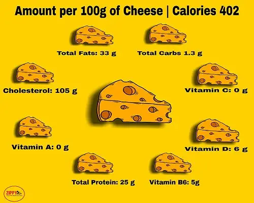 major nutritional components of cheese